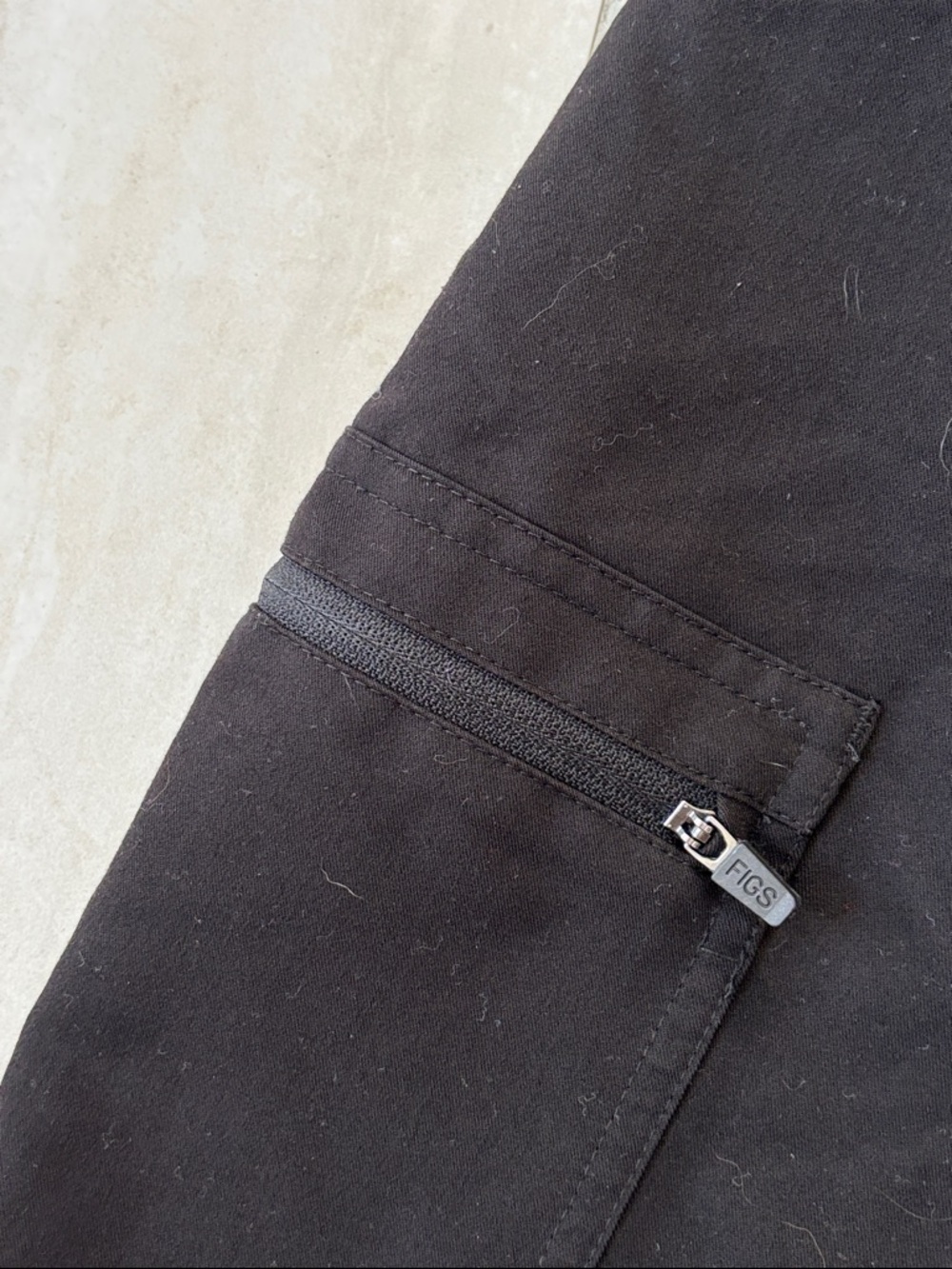 FIGS YOLA High Waisted Skinny Scrub Pants Black/Grey XLP - Picture 5 of 11